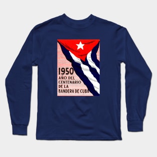 1950 Cuban Flag Centennial Long Sleeve T-Shirt